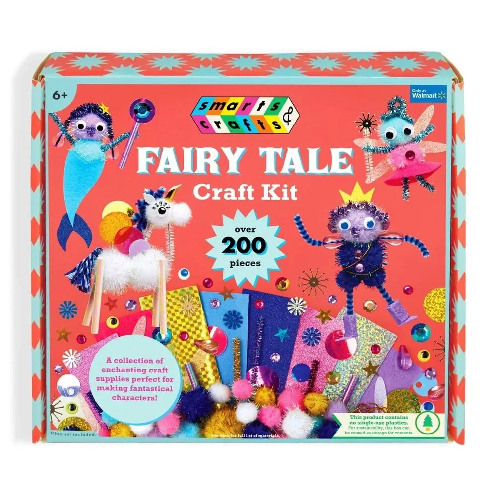 Smarts & Crafts Fairy Tale Craft Kit, 200+ Pieces, for Children 6 years up NWT
